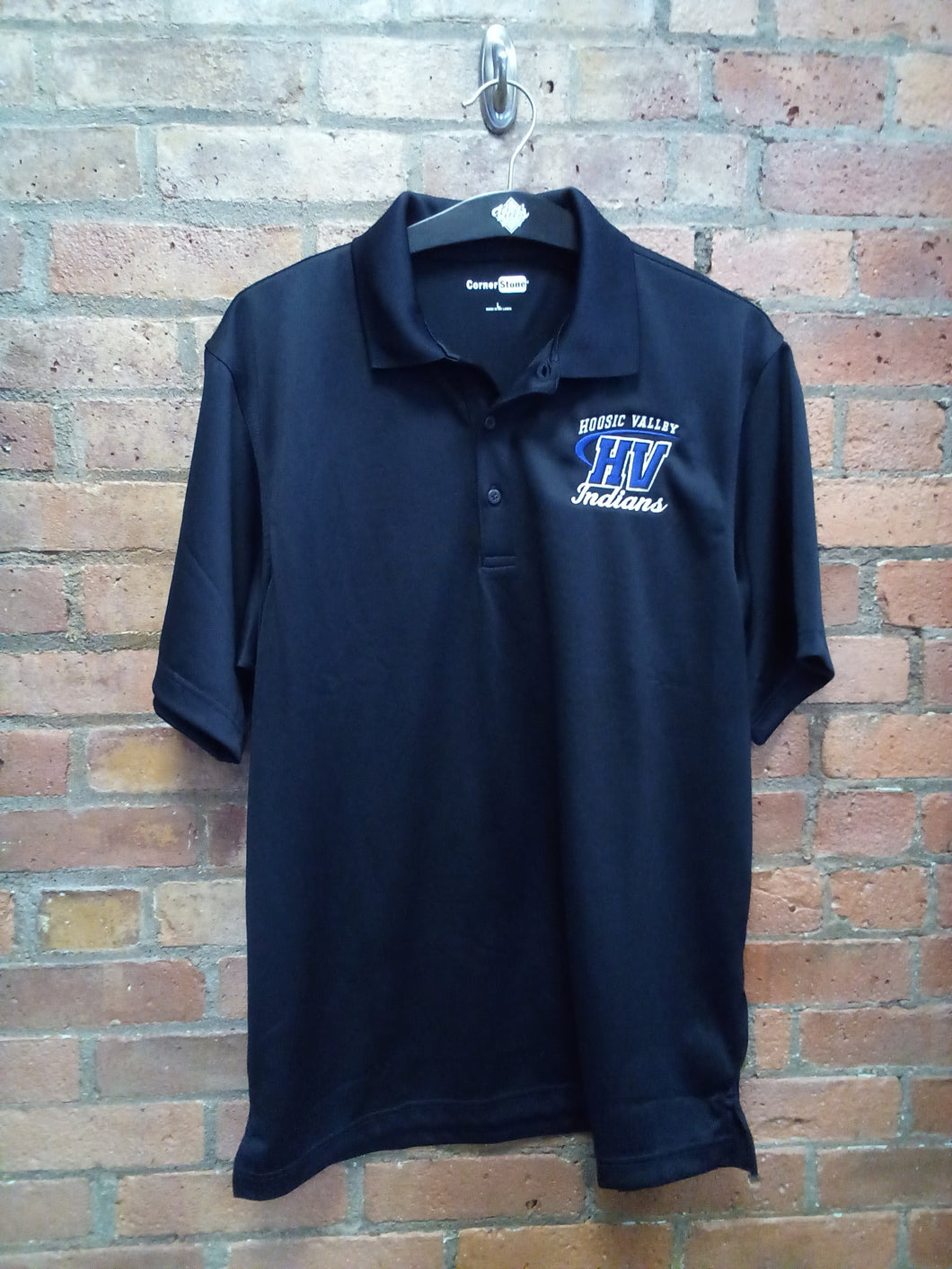 CLEARANCE - Hoosic Valley Indians Black Polo Shirt