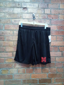 CLEARANCE - Mechaniville Black Gym Shorts - Size Large
