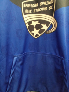 CLEARANCE - Saratoga Blue Streaks Soccer Hooded Sweatshirt - Size XL